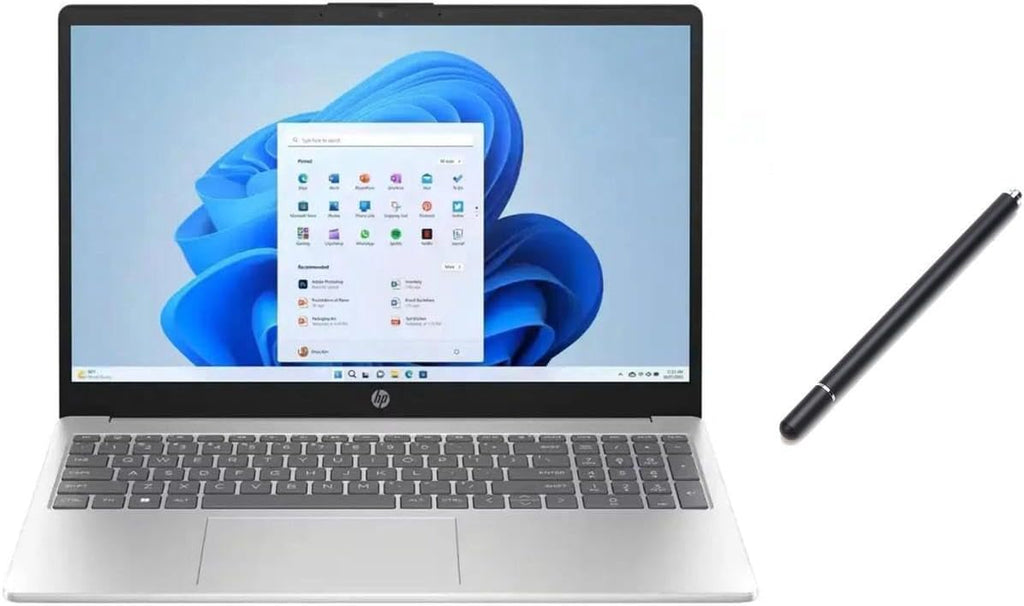 HP 15.6' HD Touch Screen Laptop | Intel Core i5-1235U | Intel Iris Xe Graphic | HDMI| Silver | 8GB RAM | 512GB SSD | Windows 11 S | Bundle with Stylus Pen