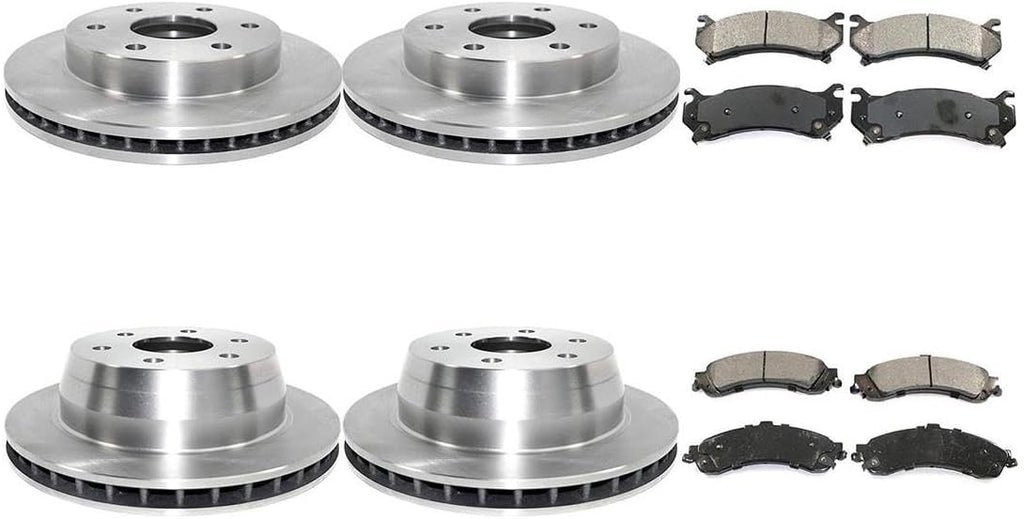 8X Brake Kit - Brakes and Rotors Kit Front and Rear Automotive Replacement Brake Kits for Chevrolet Avalanche 1500 2002-2006 for Chevy Avalanche 1500 2002-2006