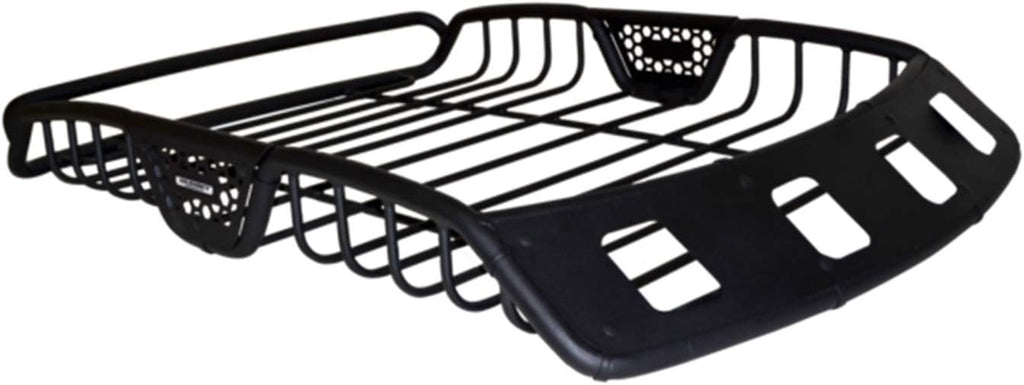 Go Rhino SR40 Roof Rack - Tubular Rack w/ 4X Light Mount Openings & Cross Bar Clamps | Mild Steel, Textured Black, L: 60' x W: 40' x H: 6' | 59047T