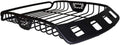 Go Rhino SR40 Roof Rack - Tubular Rack w/ 4X Light Mount Openings & Cross Bar Clamps | Mild Steel, Textured Black, L: 60' x W: 40' x H: 6' | 59047T
