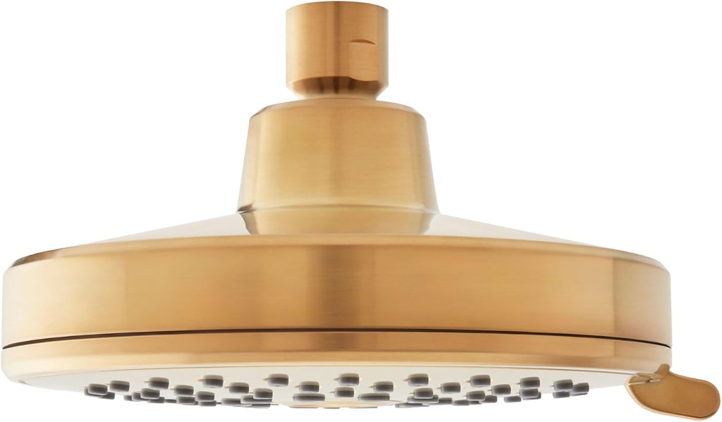 Signature Hardware 955102-25 FundamentALL 6' Round Multifunction 2.5 GPM Shower Head - Brushed Nickel