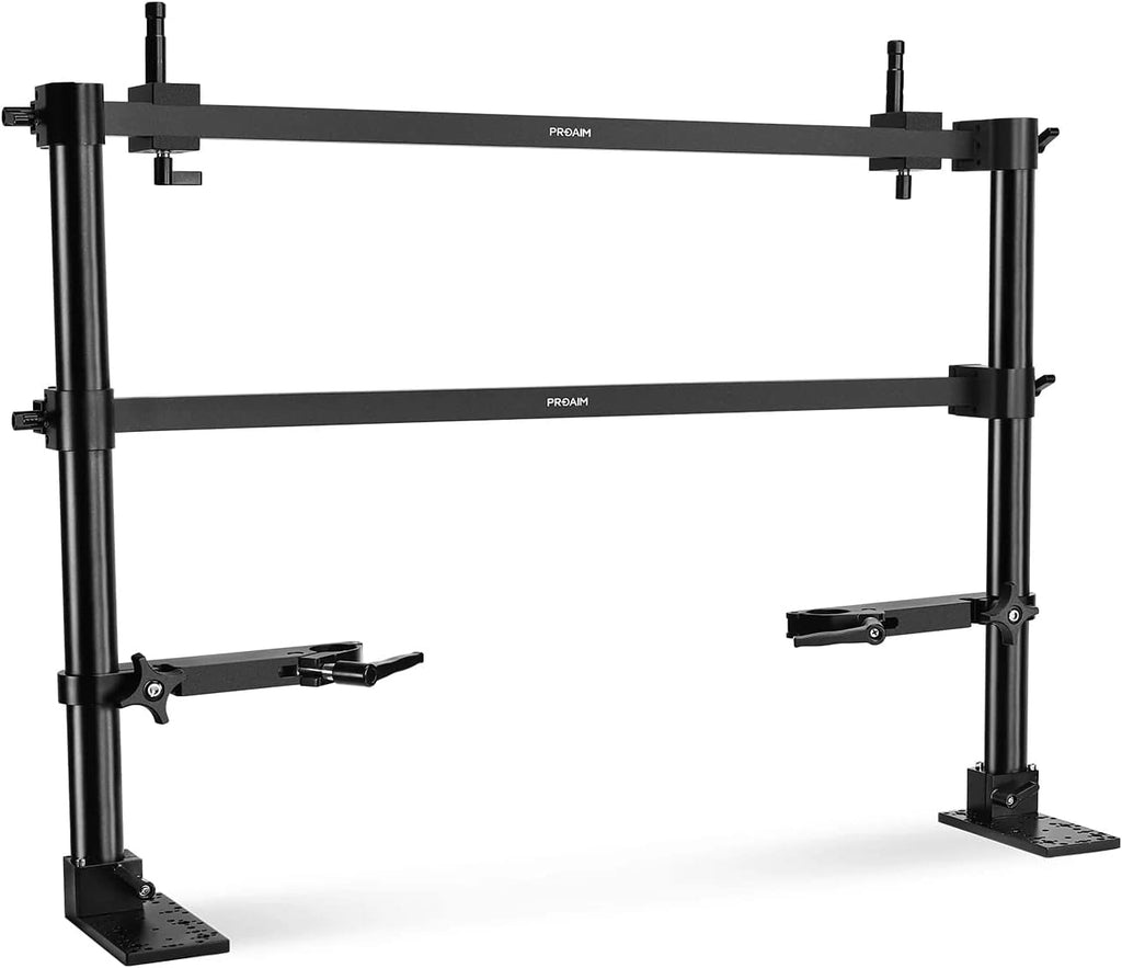 PROAIM Multi Monitor Mounting System for Video Camera Production Carts. 5/8' Baby Pin Mount. Clamping Range: 38mm. Payload up to 27kg/60lb. (P-MLMT-M2)
