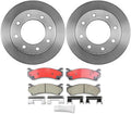 (4) Brakes and Rotors Kit Rear Brake Pads and Rotors Kit, Brake Rotors Brake Pads for Chevrolet Silverado 1500 HD 2001-2006 for Chevy Silverado 1500 HD 2001-2006
