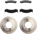 Brake Kit Front Ceramic Brake Pads and Rotors Kit (324.8mm) for Chevy Silverado 2500 HD 8.1L 2001-2006, for GMC Savana 4500 6.0L 2009-2016 Brakes and Rotors Replacement