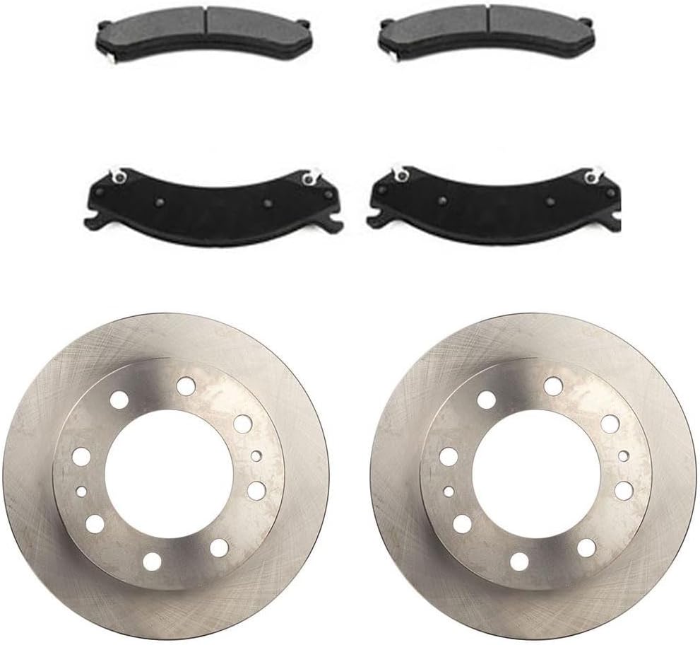 Brake Kit Front Ceramic Brake Pads and Rotors Kit (324.8mm) for Chevy Silverado 2500 HD 8.1L 2001-2006, for GMC Savana 4500 6.0L 2009-2016 Brakes and Rotors Replacement
