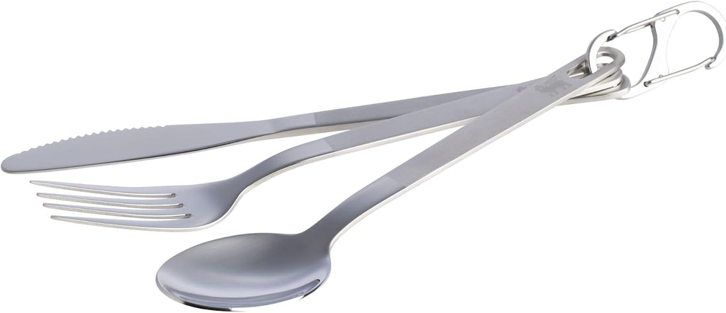STANLEY Wildfare Pro 15-Piece Stainless Steel Fry Pan Cook Set | 8.75 in Fry Pan with Fold & Lock Handle | Plates and Utensils | Camping Essentials for Your Camp Kitchen | BPA-Free