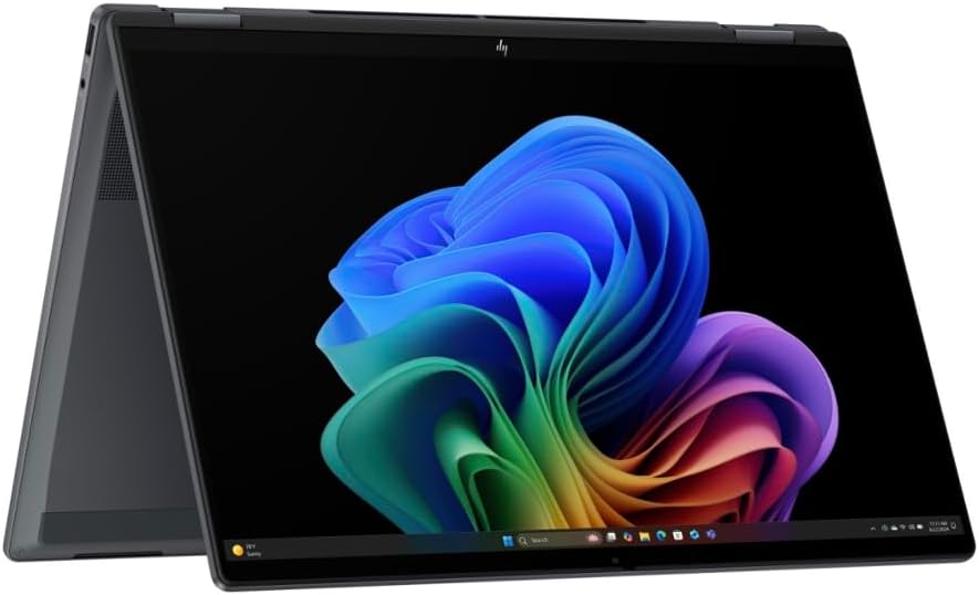 HP OmniBook X Flip AI Powered 2-in-1 Copilot+ Laptop (NextGen Envy x360) 16.0' Touch IPS WUXGA (Intel Ultra 7-258V, 32GB LPDDR5X, 2TB SSD, Backlit KB, Thunderbolt 4, Win11P) w/DKZ USB Port Expander