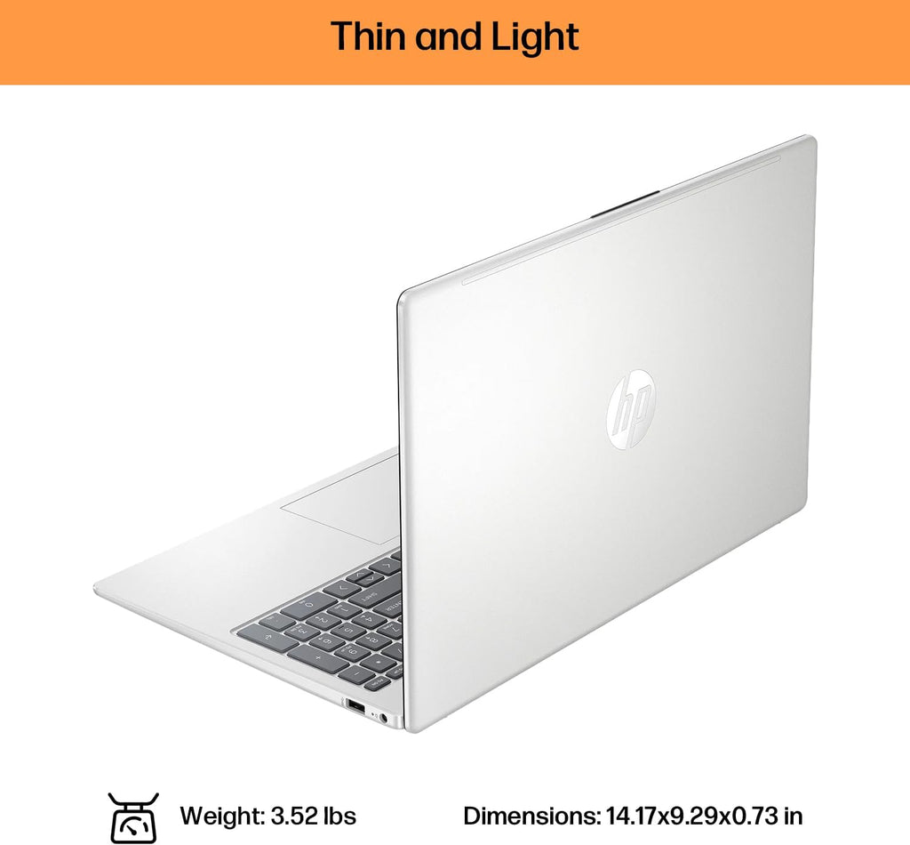 HP 15.6' Business Laptop with Lifetime Office, Intel Core i5-1334U, 15.6' FHD IPS Touchscreen Display, 16GB RAM, 1TB SSD, Copilot, Intel Iris Xe Graphics, 128GB Portable SSD, Windows 11 Pro