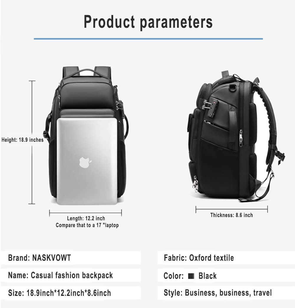 Waterproof DSLR Camera Backpack - Large with TSA Lock, Fits Drone & 17-Inch Laptop