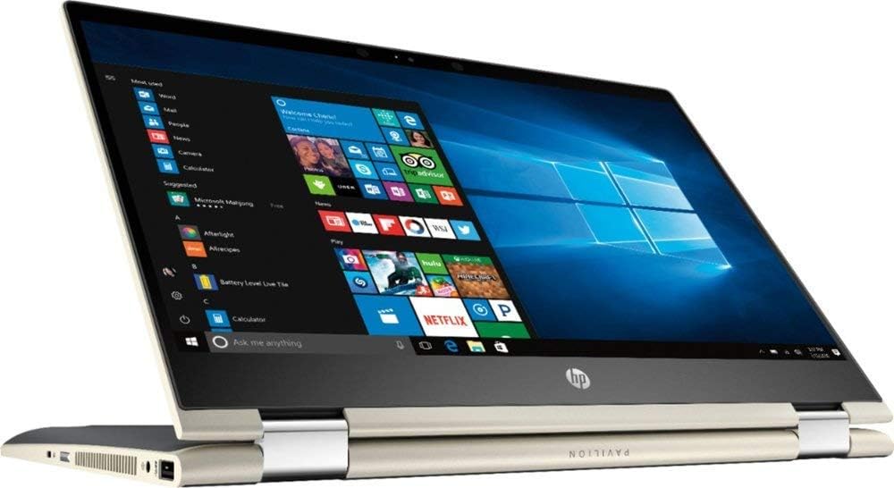 HP Pavilion x360 14' FHD WLED Touchscreen 2-in-1 Convertible Laptop, Intel Quad-Core i5-8250U 1.60GHz up to 3.4GHz, 8GB DDR4, 256GB SSD, WiFi, Bluetooth, Webcam, HDMI, Fingerprint Reader, Windows 10