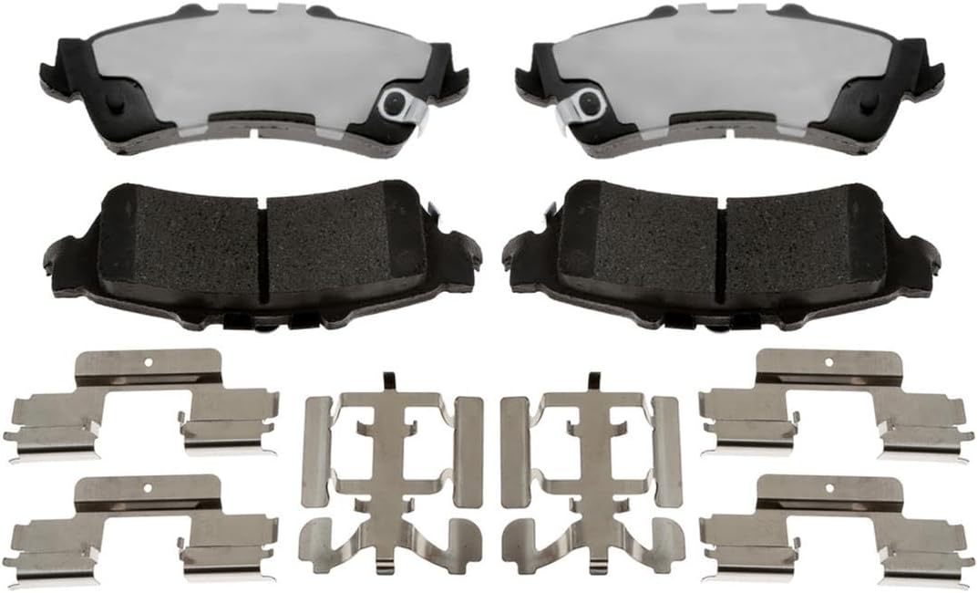 (4) Rear Brake Caliper with Brake Pads Kit Replacement for Cadillac DeVille 2000-2002 for Chevrolet Astro 2003-2005 for Chevy Astro 2003-2005 for Chevrolet Silverado 1500 1999-2002