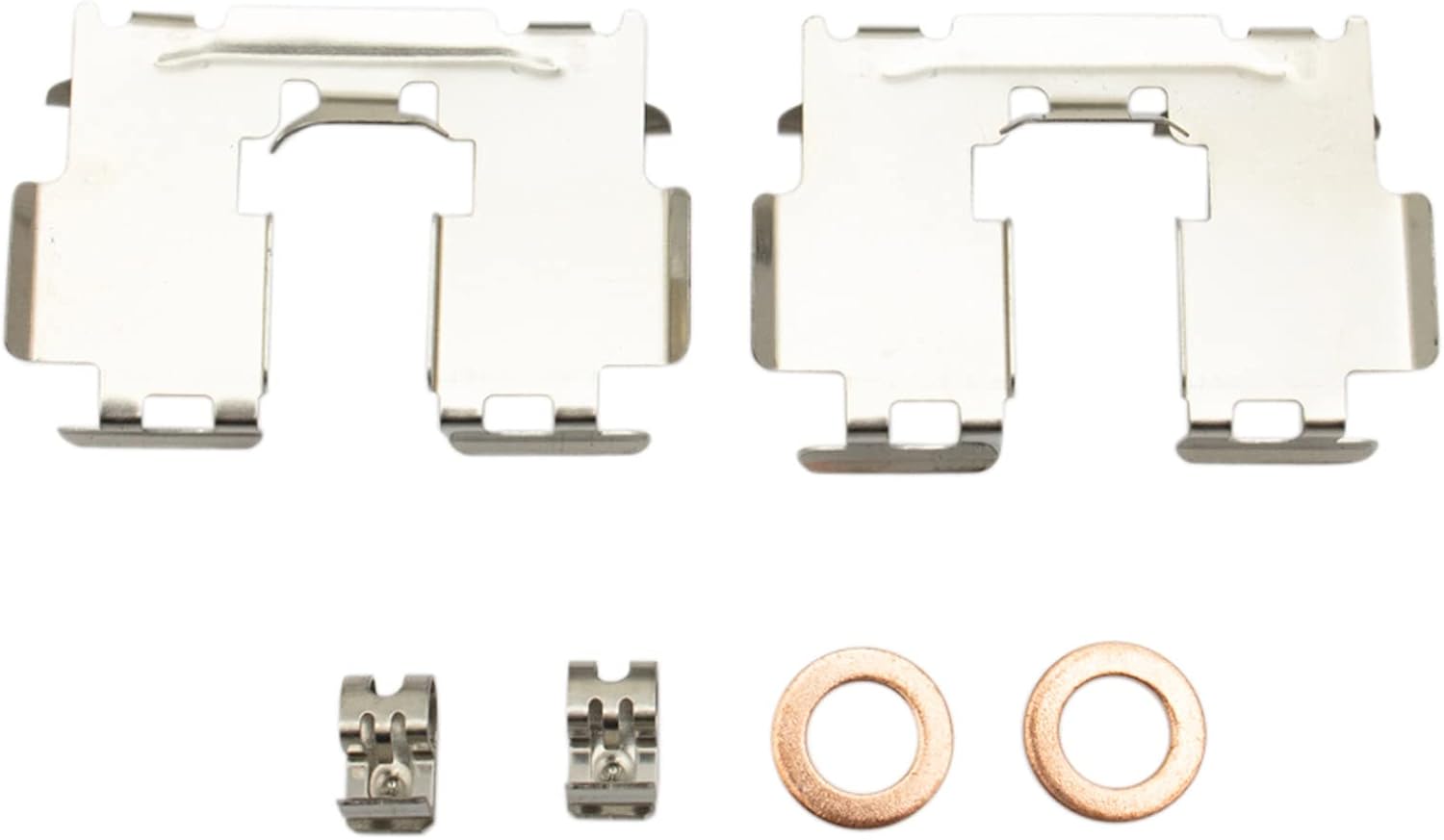 TRQ Rear Brake Pad and Rotor Set Ceramic Rotors Calipers Hoses Compatible with 2006-2011 Toyota RAV4