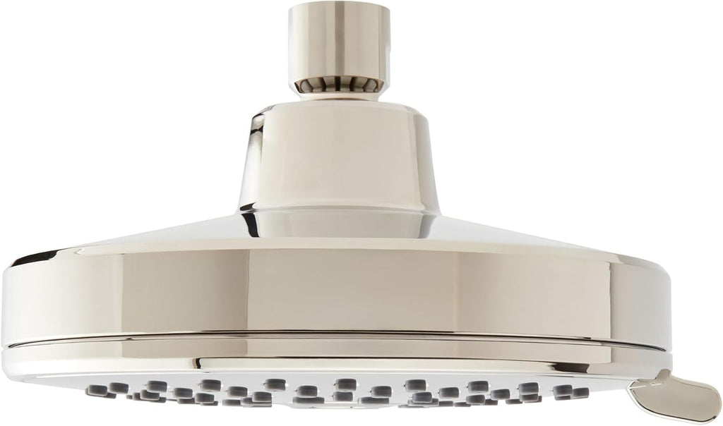 Signature Hardware 955102-25 FundamentALL 6' Round Multifunction 2.5 GPM Shower Head - Brushed Nickel