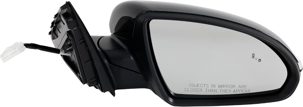 Garage-Pro Passenger Side Power Heated Mirror for Kia Optima 2019-2020 Power Fold With Signal Light & Blind Spot Monitor; Without Memory Paintable