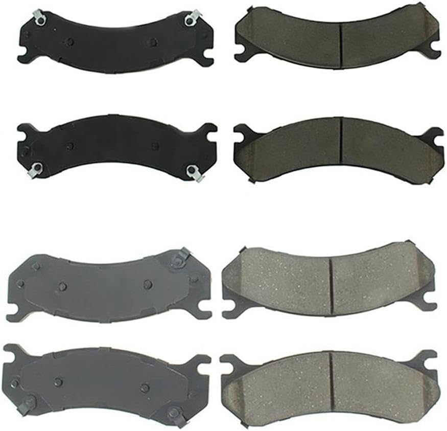 Automotive Replacement Brake Pads, 4X Ceramic Front Rear Disc Brake Pad Set AUTO DN for Chevrolet Avalanche 2500 2002-2006 for Chevy Avalanche 2500 2002-2006 for Chevrolet Silverado 1500 2004-2005