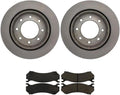 Brake Pads and Rotors, 3PC Rear Brake Kit Brakes and Rotors for Chevy Silverado 1500 2004-2005 for Chevrolet Silverado 1500 HD 2001-2006 for Chevy Silverado 1500 HD 2001-2006