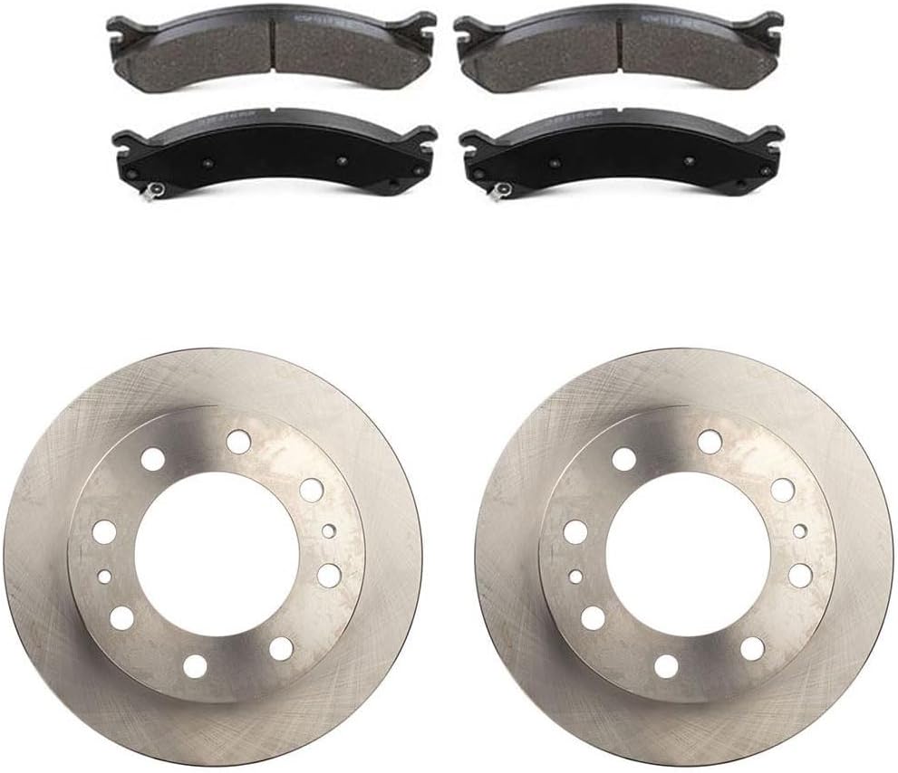 Brake Kit Front Semi-Metallic Brake Pads and Rotors Kit (324.8mm) for Chevy Silverado 3500 8.1L 2001-2006, for Express 3500 5.3L 2003-2008 Replacement Brakes and Rotors