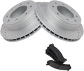 Rear Side Ceramic Kit Replacement Power Brake Rotors and Pads for Chevy for Silverado 1500HD 2001-2003 2005-2006 & Classic 2007 for Silverado 2500 2001-2004 for Suburban 2500 2000-2007