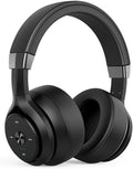 Bluetooth Wireless Headphones with Microphone Foldable Over Ear Bluetooth Soft Memory-Protein Earmuffs 5.0 Headset for Mobile Phone PC,Black