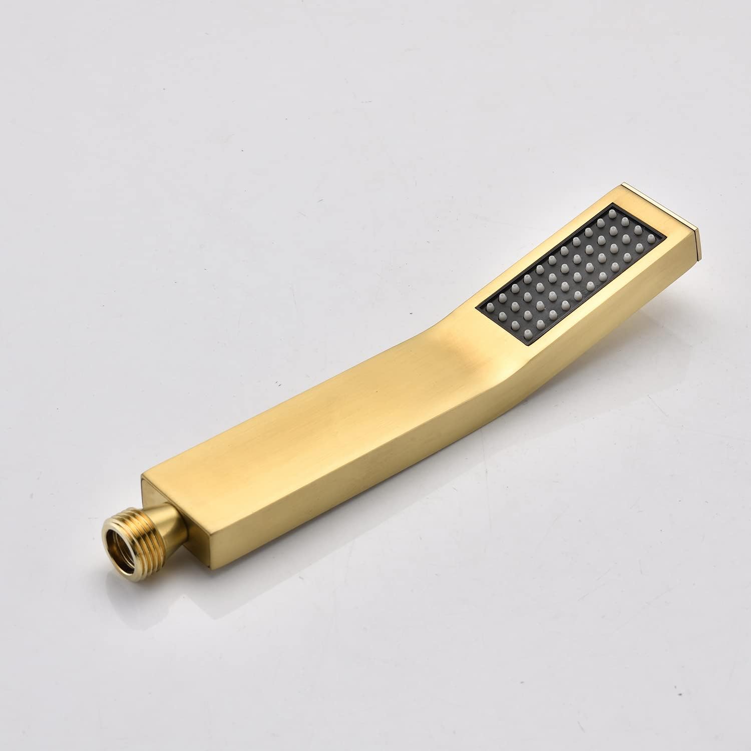 Kaimei 10 Inch Gold Wall Mount Rainfall Shower Head Combo Set - Luxury Bathroom Fixture with Self-Cleaning Nozzles, Easy Install