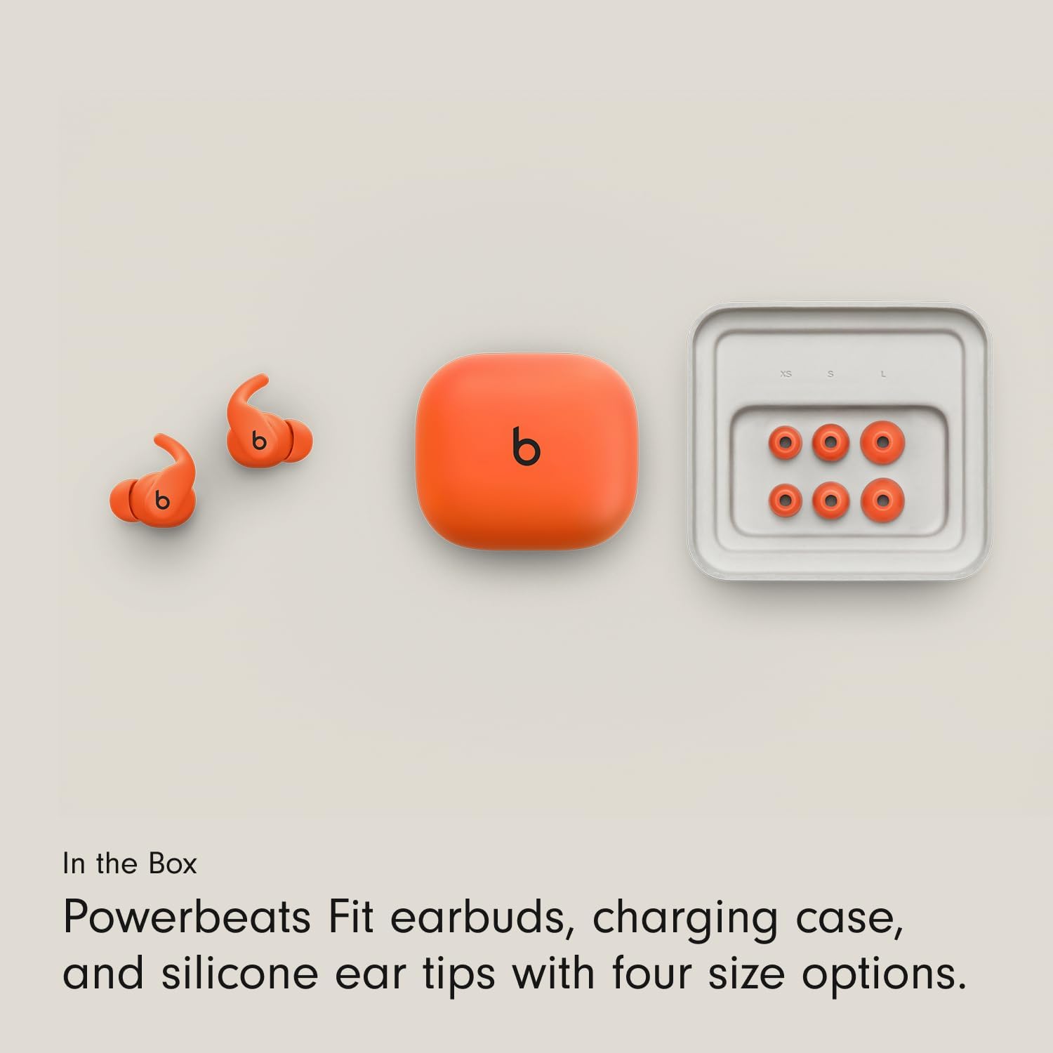 Beats - Powerbeats Fit - Wireless Noise-Cancelling Workout Earbuds with Ultimate Secure Fit with AppleCare+ (2 Years) - Gravel Gray