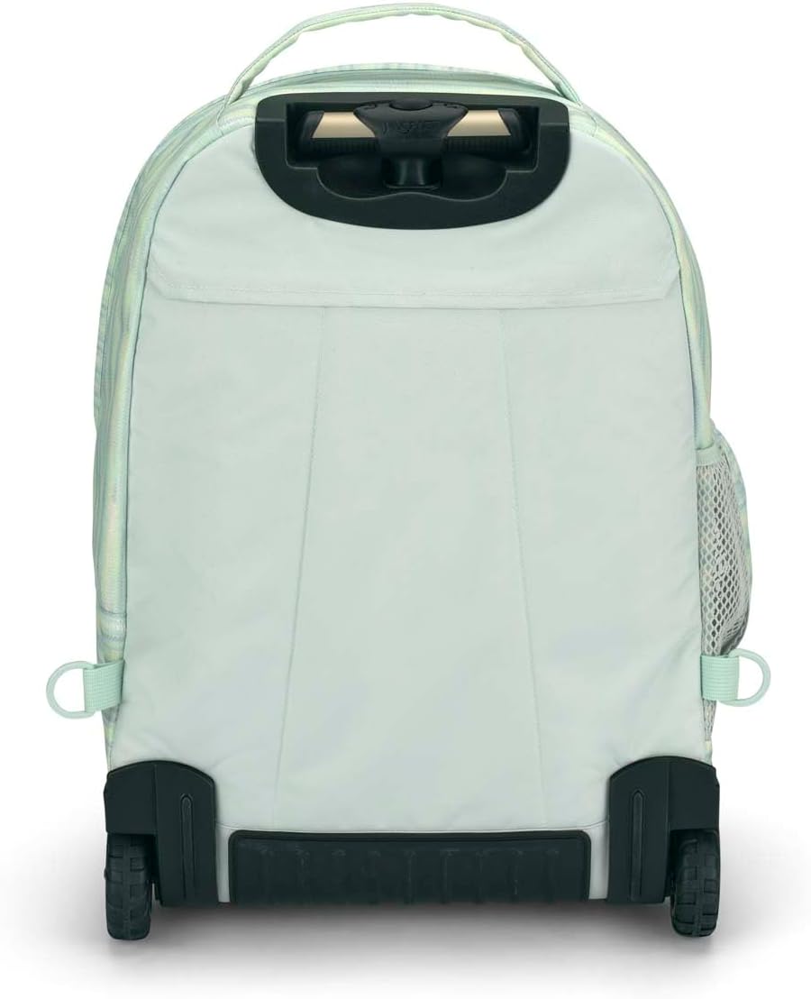 JanSport Driver 8 Rolling Backpack - Wheeled Travel Bag with 15-Inch Laptop Sleeve, One Size, 70S Space Dye Fresh Mint