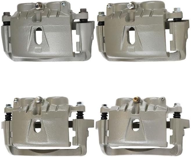 Front and Rear Brake Caliper Set of 4, Calipers Kit Automotive Replacemen Break Caliper without Pads for Chevrolet Silverado 3500 2001-2006 for Chevy Silverado 3500 2001-2006, Car Caliper