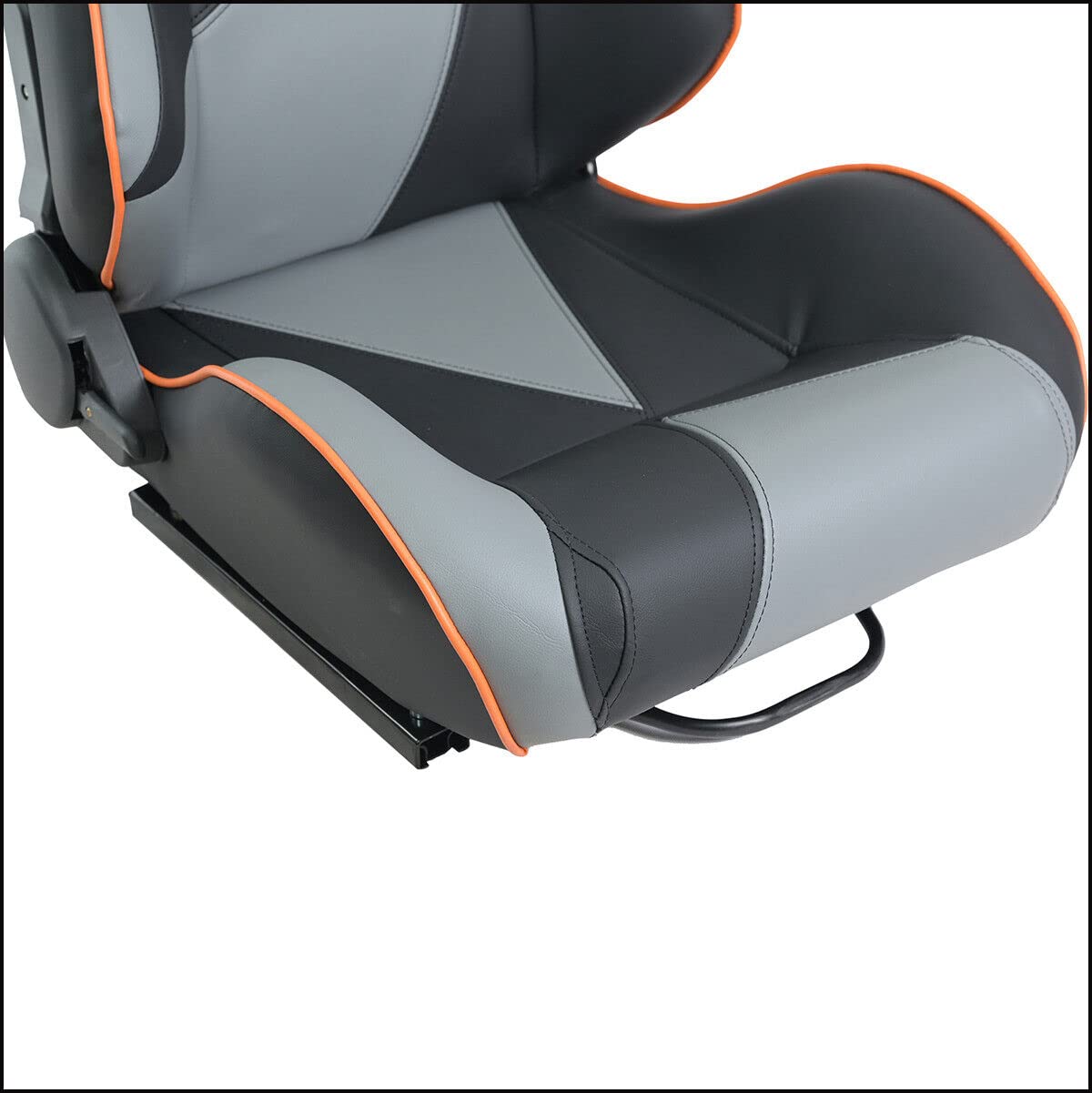 WTRAVEL Racing Simulator Cockpit with Wheel Stand and Racing Seat for All Logitech G920|G25|G27|G29| Thrustmaster | Compatible with Xbox, PS4, PS5, PC Platforms (Black+Gray)