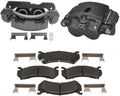 (4) Rear Brake Caliper with Brake Pads Kit Replacement for Chevy Silverado 1500 HD 2001-2006 for Chevrolet Silverado 2500 1999-2004 for Chevy Silverado 2500 1999-2004