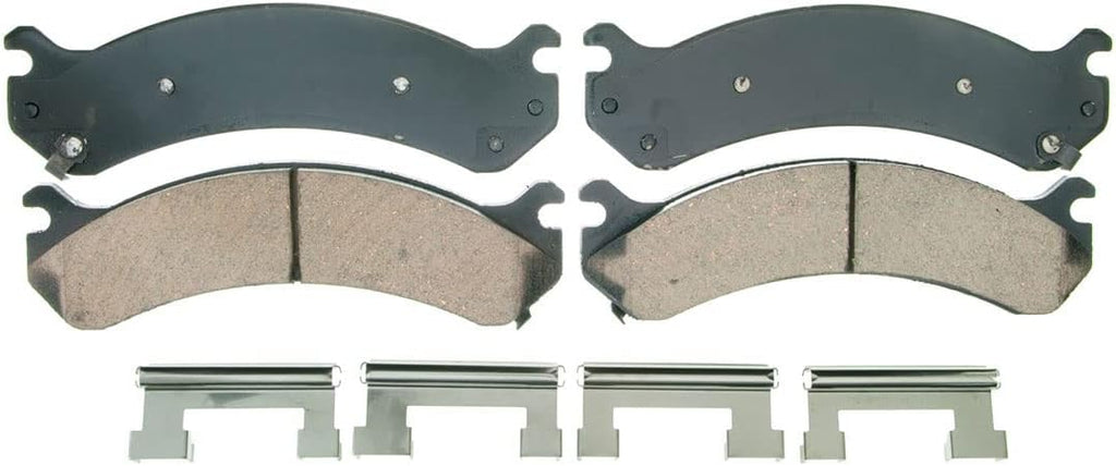 4Pcs Front Rear Brake Pad and Parking Brake Shoe Kit for Chevy Silverado 1500 Classic 2007-2007 for Chevrolet Silverado 1500 HD 2001-2006 for Chevy Silverado 1500 HD 2001-2006