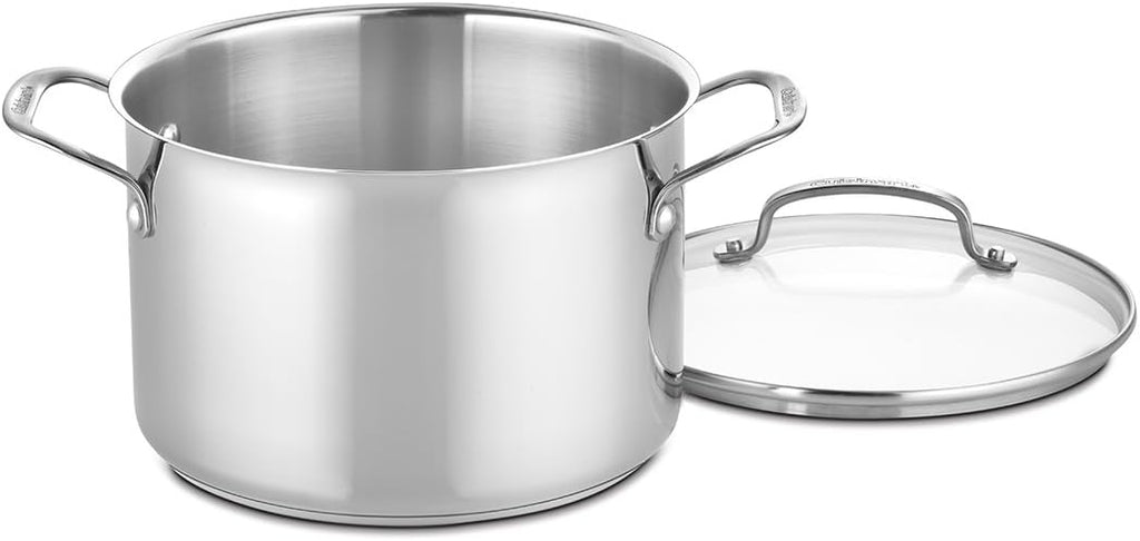 Cuisinart 17-Piece Stainless Steel Cookware Set, Chef's Classic Steel Collection with Pure Aluminum Core for Quick and Even Heat, Cool Grip Handles, Dishwasher Safe, 77-17N