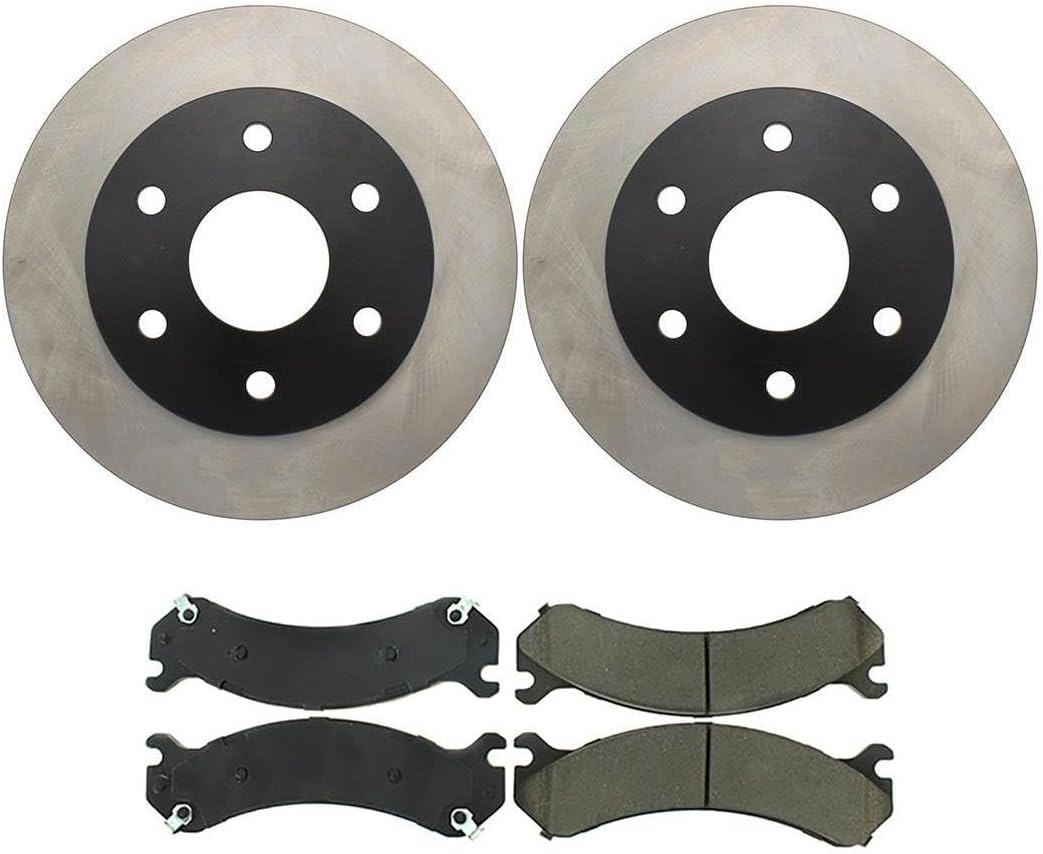 (4) Brakes and Rotors Kit Front Brake Pads and Rotors Kit, Brake Rotors Brake Pads for Chevrolet Express 2500 2003-2006 for Chevy Express 2500 2003-2006 for Chevrolet Silverado 1500 2004-2004