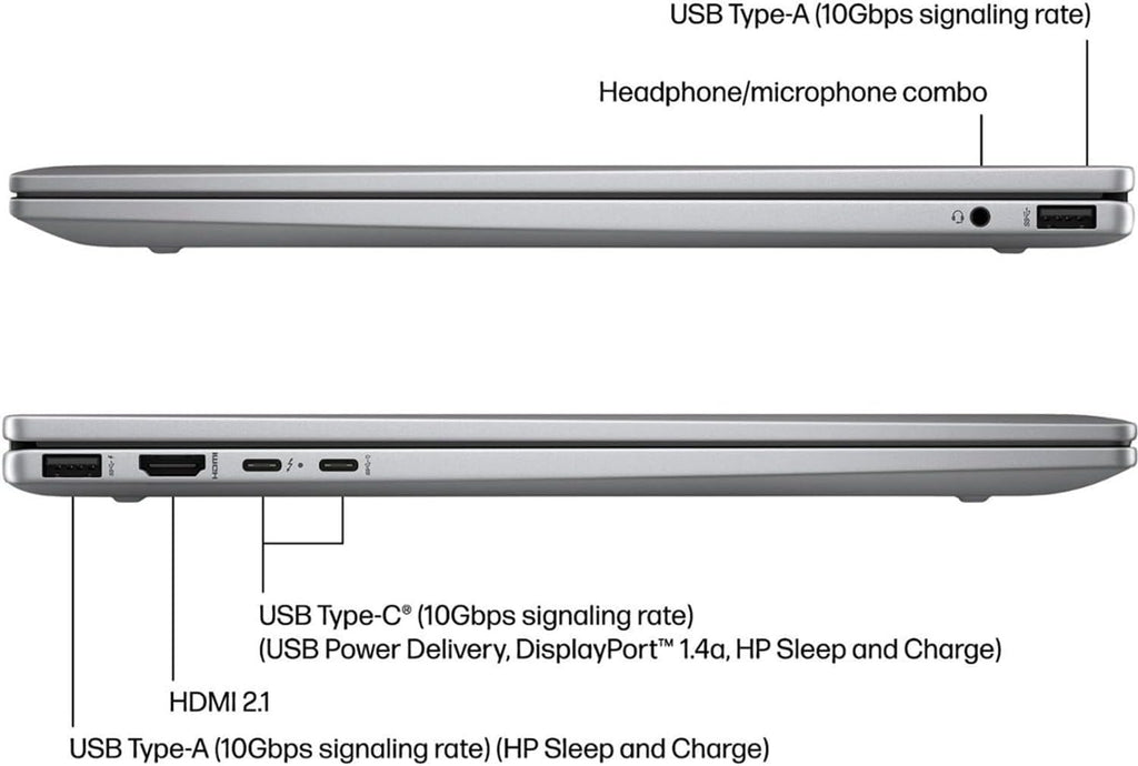 HP Envy 2-in-1 Laptop, 16' Wide Ultra XGA (1920 x 1200) Touchscreen, AMD Ryzen 5 8640HS - 8GB Memory, 512GB PCIe SSD, 5MP IR Camera, Windows 11, w/Stylus