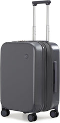 mixi 20 Inch Large Expandable Carry on Luggage Suitcase with Spinner Wheels, Hardside Rolling Travel Suitcase PC with TSA Lock, Rock Gray