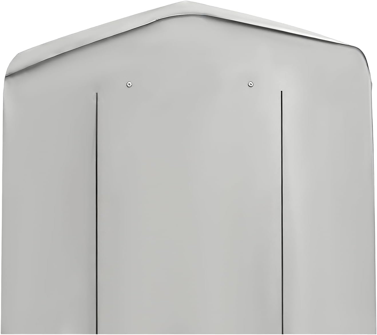 Outdoor Storage Shed, 12 X 12 X 8FT All Season Canopy Shelter with Steel Frame & Waterproof Cover for Storing Garden Tools, Lawn Mower, Tractors, Snowmobile (Grey)