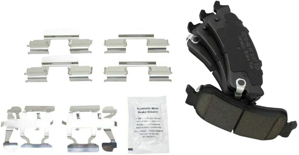 Disc Brake Rotor and Pad Set Kit Rear Side Ceramic Smooth G-Coated Calipers Truck for Chevy for Silverado 1500 2003-2006 & Classic 2007,for GMC for Sierra 1500 2003-2006 & Classic 2007 MM1057