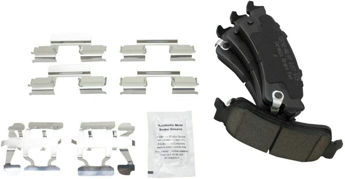 Disc Brake Rotor and Pad Set Kit Rear Side Ceramic Smooth G-Coated Calipers Truck for Chevy for Silverado 1500 2003-2006 & Classic 2007,for GMC for Sierra 1500 2003-2006 & Classic 2007 MM1057
