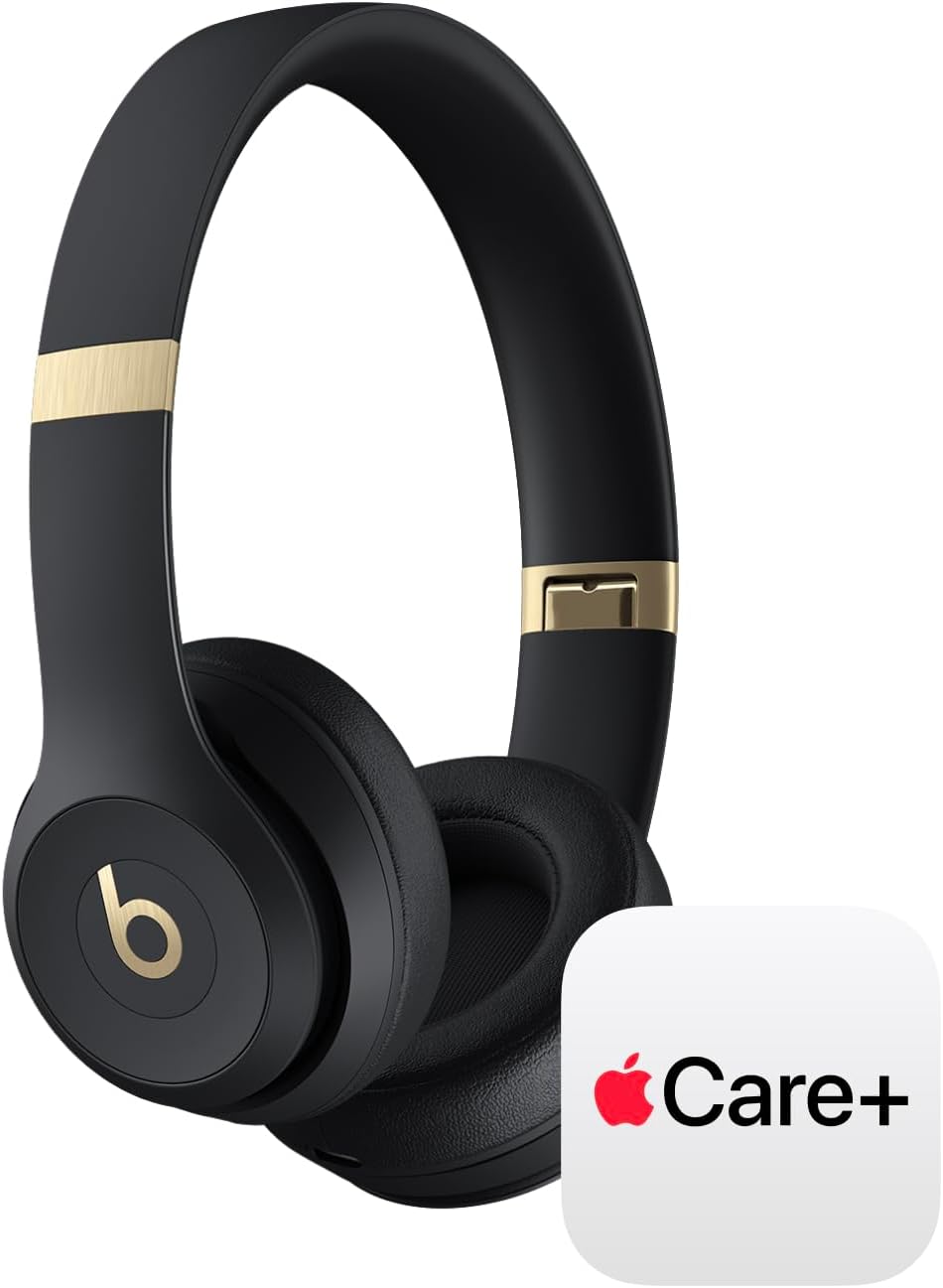 Beats Solo 4 with AppleCare+ for Headphones (2 Years) - Black & Gold
