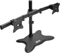 TRIPP LITE DDR1327SDD Dual Monitor Mount Stand, Swivel & Tilt, 13-27 Inch Flat Screen Displays, Desktop Mount, Black (DDR1326SD)