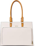 BOSTANTEN Leather Briefcase for Women Vintage 15.6 inch Laptop Bag for Women Business Tote Shoulder Handbag