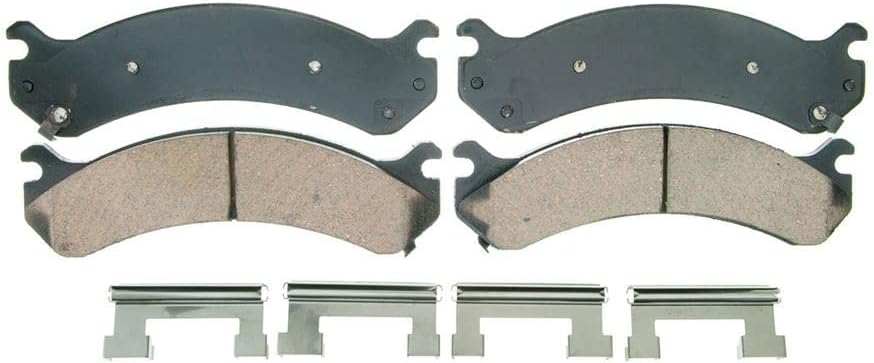 4Pcs Front Rear Brake Pad and Parking Brake Shoe Kit for Chevy Silverado 1500 Classic 2007-2007 for Chevrolet Silverado 1500 HD 2001-2006 for Chevy Silverado 1500 HD 2001-2006