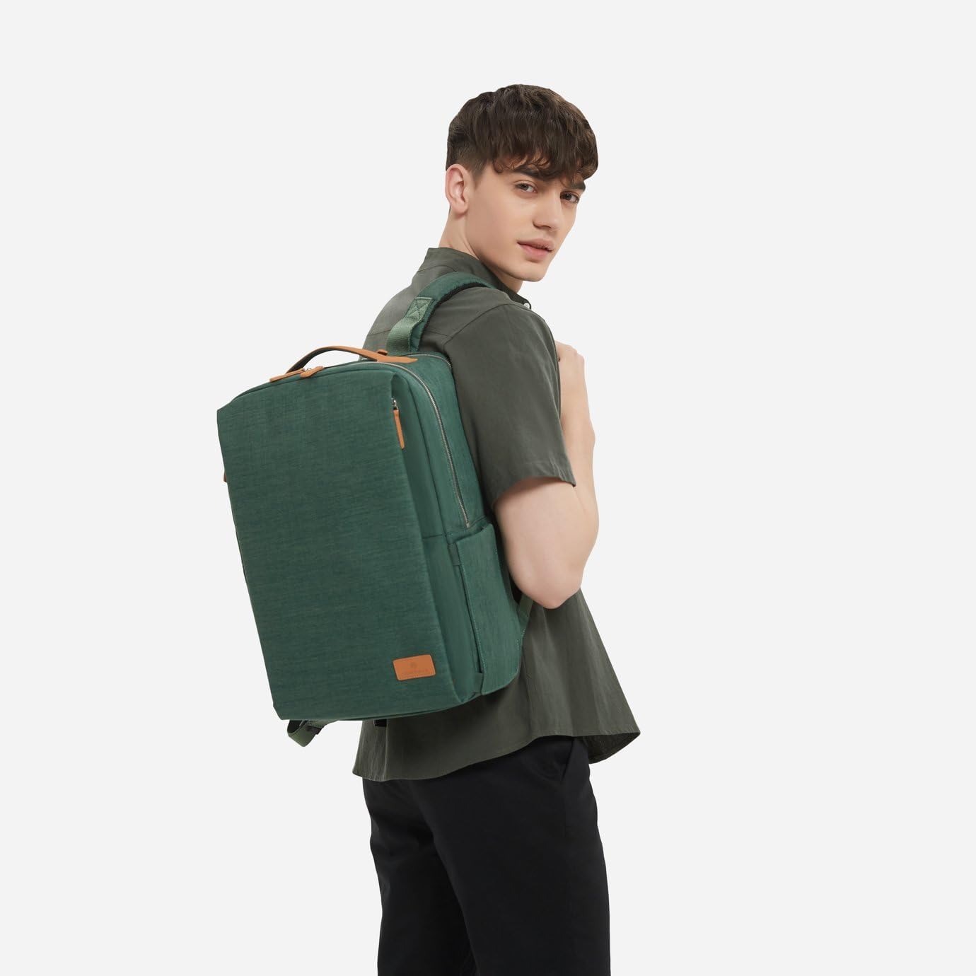 Nordace Siena Pro 15 Smart Backpack with USB Charging - 16' Laptop Backpack, 20L Daily Backpack for Travel, Everyday, or Work (Green)
