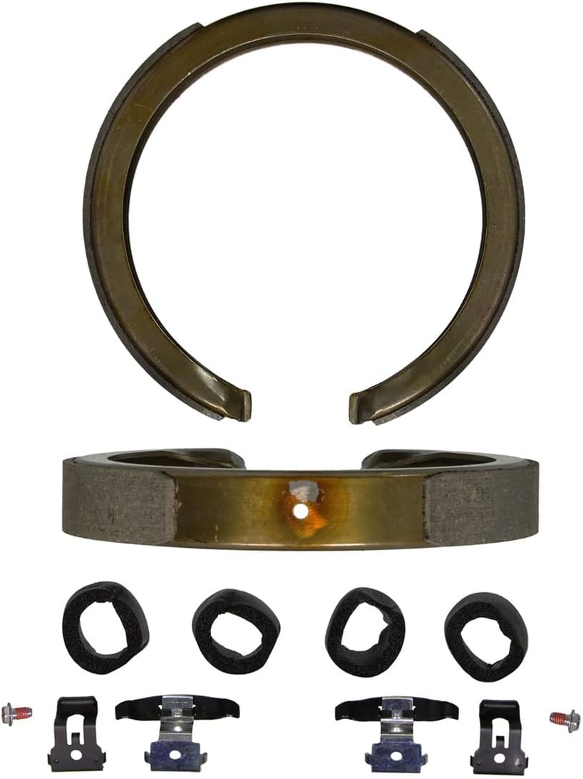4Pcs Front Rear Brake Pad and Parking Brake Shoe Kit for Chevy Silverado 1500 Classic 2007-2007 for Chevrolet Silverado 1500 HD 2001-2006 for Chevy Silverado 1500 HD 2001-2006