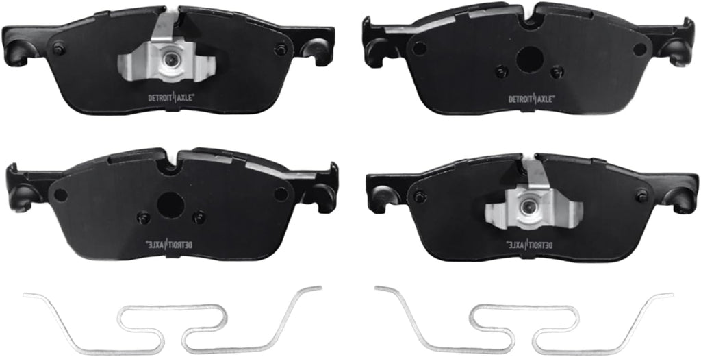 Detroit Axle - 2.0L Front Brake Kit for 2017-2020 Jaguar F-Pace 2018-2020 Land Rover Range Rover Velar, 12.80' inch Disc Brake Rotors Ceramic Brakes Pads with Hardware 2019 Replacement