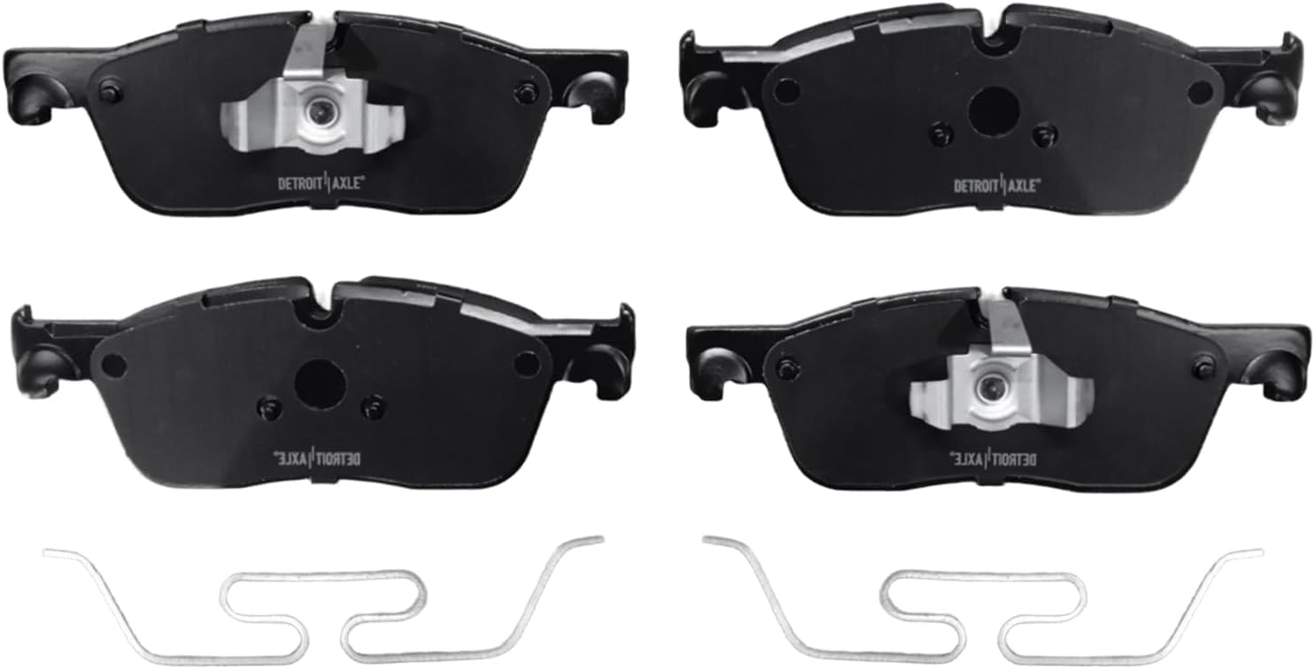 Detroit Axle - 2.0L Front Brake Kit for 2017-2020 Jaguar F-Pace 2018-2020 Land Rover Range Rover Velar, 12.80' inch Disc Brake Rotors Ceramic Brakes Pads with Hardware 2019 Replacement