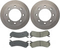 Rotor and Brake Pad Kit Rear 1PC Compatible with Chevy Silverado 1500 2004-2004 Compatible with Chevrolet Silverado 2500 1999-2009 Compatible with Chevy Silverado 2500 1999-2009
