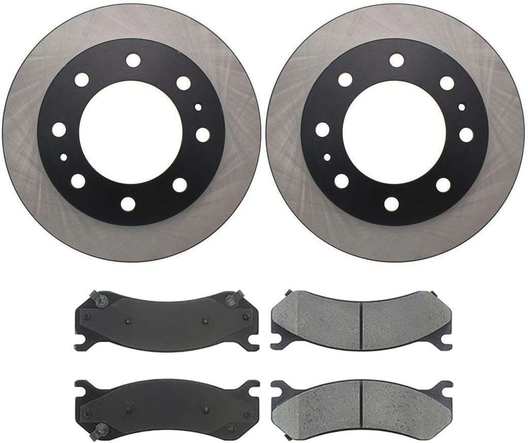 4X Front Brake Kit - Brake Pads and Rotors Kit Automotive Replacement Brake Kits for Chevrolet Express 2500 2003-2006 for Chevy Express 2500 2003-2006 for Chevrolet Silverado 1500 2004-2004