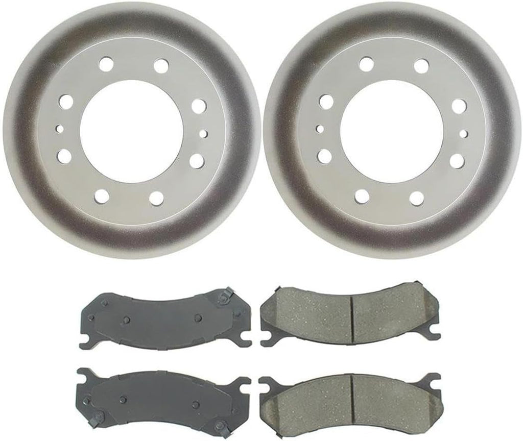 4Pcs Front Brake Kit - Brake Pads and Rotors Kit Automotive Replacement Brake Kits for Chevy Silverado 1500 2004-2004 for Chevrolet Silverado 1500 HD 2001-2001