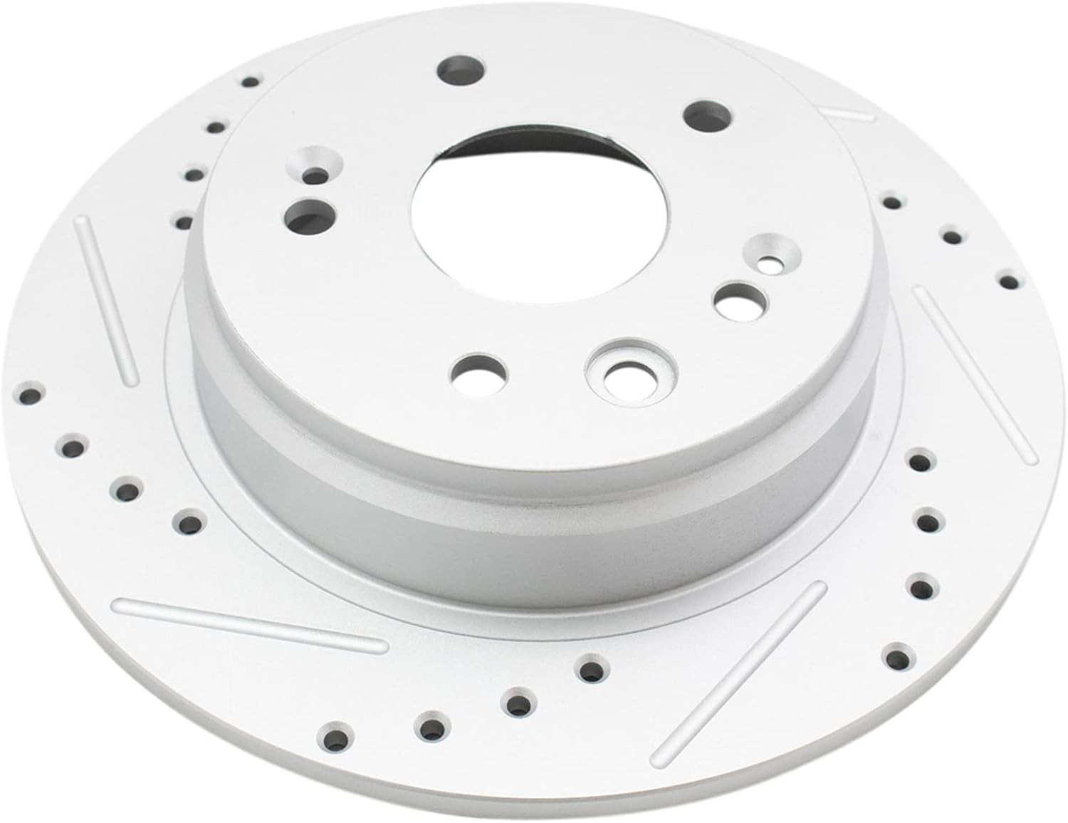 TRQ Performance Rear Brake Pad and Rotor Set Ceramic Solid G Coated Rotors Calipers Compatible with 1999-2003 Acura TL