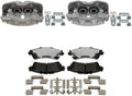 (4) Rear Brake Caliper with Brake Pads Kit Replacement for Chevrolet Silverado 1500 2002-2006 for Chevy Silverado 1500 2002-2006 for Chevrolet Tahoe 2000-2001 for Chevy Tahoe 2000-2001